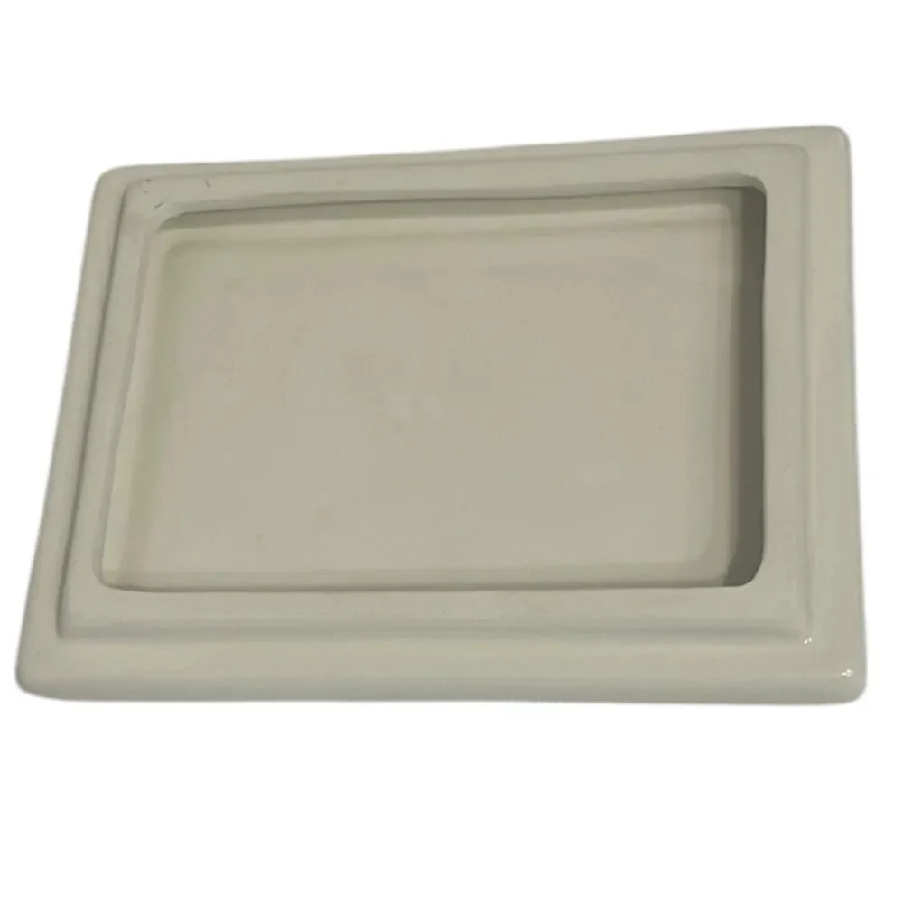Jewelry Box Rae Dunn Ceramic White Lidded Vanity Organizer Farmhouse Decor